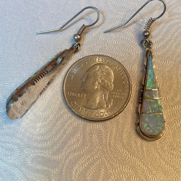 Native American Opal Earrings - New - Picture 9 of 11